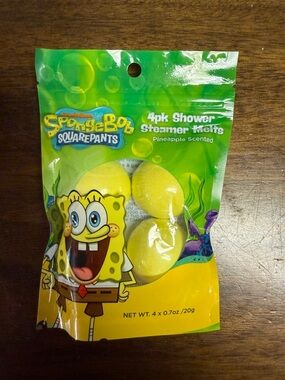 SpongeBob SquarePants Pineapple Scented Shower Steamers - Yellow Packaging